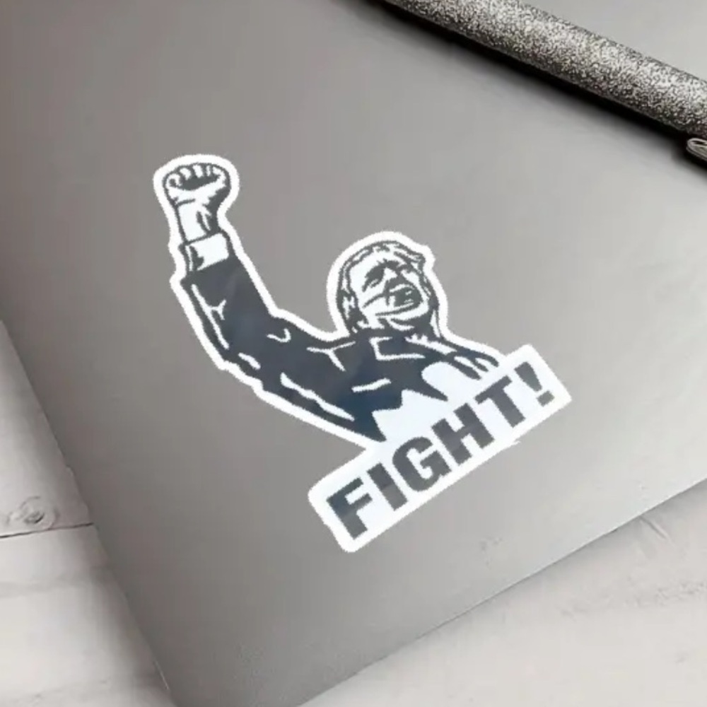 3/$25 Trump Vinyl Decal Sticker Raised Fist “Fight!” - Picture 3 of 7